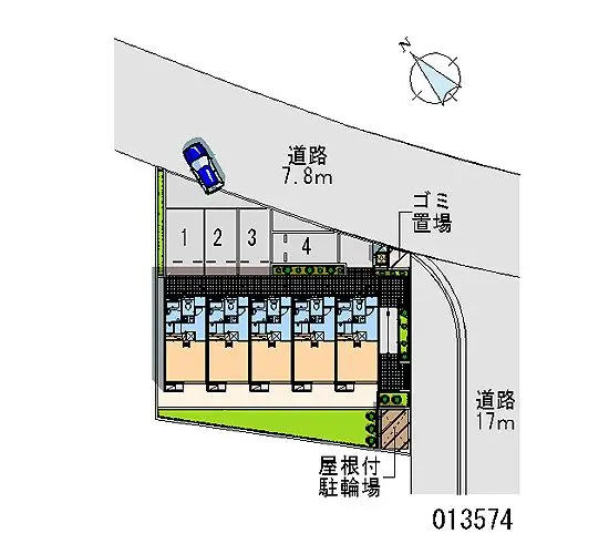 ★手数料０円★朝霞市浜崎３丁目　月極駐車場（LP）